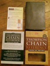 The Thompson Chain Reference Personal Size Study Bible NKJV 1997 Bonded Leather comprar usado  Enviando para Brazil