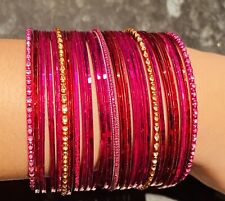 Metal bangles pink for sale  BIRMINGHAM
