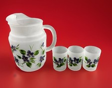 Pitcher frosted glass for sale  Falling Waters