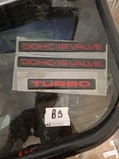 2 NOS MITSUBISHI DOHC 16 EMBLEMAS DE VÁLVULA `1 TURBO FABRICANTE DE EQUIPAMENTO ORIGINAL LEIA A DESCRIÇÃO comprar usado  Enviando para Brazil