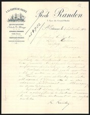 Rechnung St. Etienne 1902, Roch Randon, Quincaillerie, Articles de Ménage, 5 Ru  comprar usado  Enviando para Brazil
