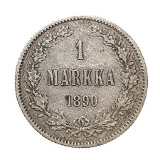 Finlandia markka 1890 usato  Aosta