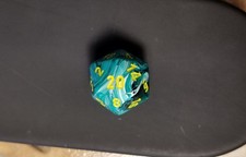 Chessex Vortex Malaquita D20 D20 Raro OOP Vintage comprar usado  Enviando para Brazil