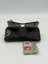 Usado, Óculos de sol polarizado preto 62mm Ray Ban RB3119 006/48 envoltório olímpico com estojo LEIA comprar usado  Enviando para Brazil