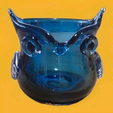 Teal blue handblown for sale  CIRENCESTER