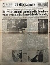 Elezione papa giornale usato  Roma