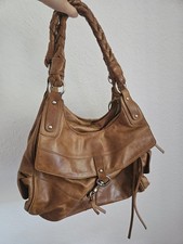 Handtasche braunem leder gebraucht kaufen  Ehlscheid, Kurtscheid, Melsbach