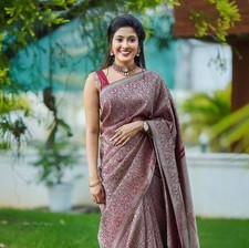 Indian banarasi silk d'occasion  Expédié en Belgium