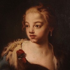Ritratto dama antico usato  Italia