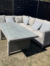 Grey rattan corner for sale  READING