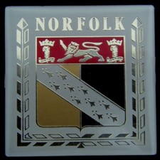Norfolk car badge for sale  SWANSEA