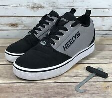 Zapatos Heely's Pro 20 ruedas con cordones para niños talla 4 patinaje sobre ruedas negro gris, usado segunda mano  Embacar hacia Argentina