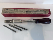 MILLERS Falls no. Chave de fenda catraca espiral 61A com três pontas comprar usado  Enviando para Brazil