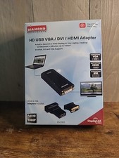 Adaptador Diamond Multimedia BVU165 Full HD 1080P USB 2.0 VGA/DVI/HDMI CAIXA ABERTA comprar usado  Enviando para Brazil