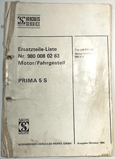 Ersatzteilliste sachs hercules gebraucht kaufen  Moers