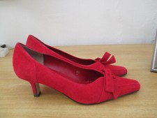 Ladies red suede for sale  ANDOVER