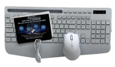 Combo de teclado y ratón inalámbricos, 9 efectos retroiluminados, reposamuñecas, soporte para teléfono segunda mano  Embacar hacia Mexico
