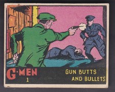 Usado, LENTES DE VARREDURA, PRODUTOS DE GOMA DE MASCAR, G-MEN, 1951, NÃO 1, PONTAS E BALAS DE ARMA, comprar usado  Enviando para Brazil