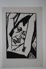 Xilografia originale erich usato  Milano