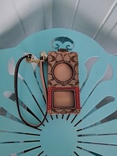 COACH Signature Logo Lona Bronzeada Apple iPod Nano Capa Pulseira Vintage Clássica, usado comprar usado  Enviando para Brazil