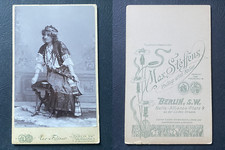 Max Steffens, Berlin, actrice au tambourin vintage cdv albumen print,  CDV, ti comprar usado  Enviando para Brazil