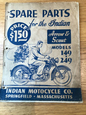 Libro manual de repuestos para motocicletas Indian flecha y explorador segunda mano  Embacar hacia Mexico