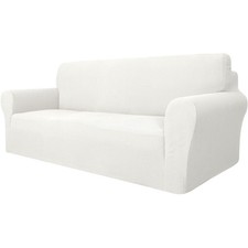 YSTYLE Supermiękka 3-osobowa sofa, biała, eksponat na sprzedaż  PL