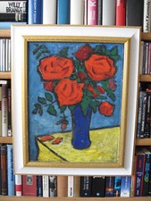 Antikes blumen ölgemälde gebraucht kaufen  Berlin