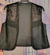Black sequin cowgirl for sale  KEIGHLEY