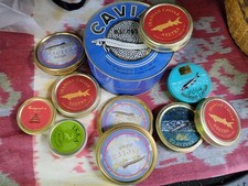 Lot boîtes caviar d'occasion  Caluire-et-Cuire