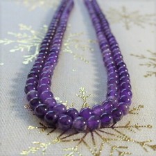 Améthyste perles rondes d'occasion  Lignan-sur-Orb