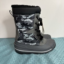 Botas de neve infantis Kamik crianças surf preto camuflado criança pequena tamanho 5 novas com etiquetas comprar usado  Enviando para Brazil