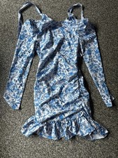 Blue flower frilly for sale  ROCHDALE