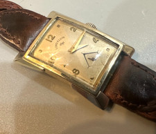 Relógio de pulso masculino vintage Lord Elgin folheado a ouro 14k corda manual década de 1940 comprar usado  Enviando para Brazil
