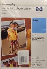 Papel fotográfico HP Everyday semi-brilho 100 folhas A4 210 x 297mm 165 g/m², usado comprar usado  Enviando para Brazil