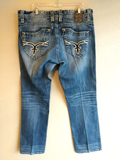 Jeans jeans masculino Rock Revival Andre reto tamanho 40 X 36 (002) comprar usado  Enviando para Brazil