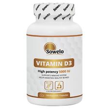 Cápsulas gelatinosas de vitamina D3 5000 UI – Alta potência, suporte ósseo e imunológico – Sowelo comprar usado  Enviando para Brazil