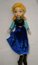 Boneca Disney Frozen Anna 15" Pelúcia com Plástico Vinil Rosto Vestido Azul Basta Brincar comprar usado  Enviando para Brazil