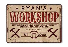 Personalised workshop sign for sale  GLASGOW