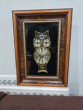 Owl collage clock for sale  BATLEY