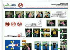 Safety card Venezolana Boeing 737-200 comprar usado  Enviando para Brazil