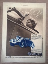 Publicité 1935 peugeot d'occasion  Bordeaux-