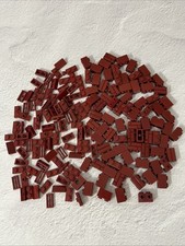 LOTE LEGO VERMELHO ESCURO 166 PEÇAS 1X2 TIJOLOS PRATOS DE ALVENARIA GRELHA INCLINAÇÃO VARIEDADE comprar usado  Enviando para Brazil