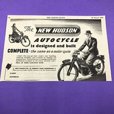 Hudson autocycle original for sale  BRIDPORT