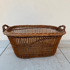 Cesta de vime rattan lavanderia casa de frutas vintage francesa fofa 1604258 comprar usado  Enviando para Brazil