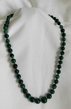 Collana vintage malachite usato  Torre del Greco