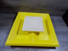 Bandeja buffet Tupperware amarela 3 peças #1385 + prato 1386 e tampa 1387 comprar usado  Enviando para Brazil