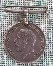 1914 - 1918 George V Medalha de Guerra de Prata Britânica Original Primeira Guerra Mundial - Grã-Bretanha, 36mm comprar usado  Enviando para Brazil