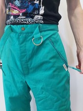 Używany, Grizzly Odzież sportowa Zielona Neon Vintage Aqua Unisex Narty Ola Snowboard Olo Spodnie L 50 na sprzedaż  PL