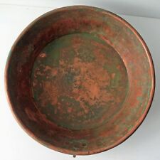 Antiga panela de cobre pesada com anel de ferro forjado 13"", usado comprar usado  Enviando para Brazil